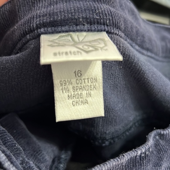 Fashion Bug Navy Blue Corduroy Pants - Picture 7 of 8